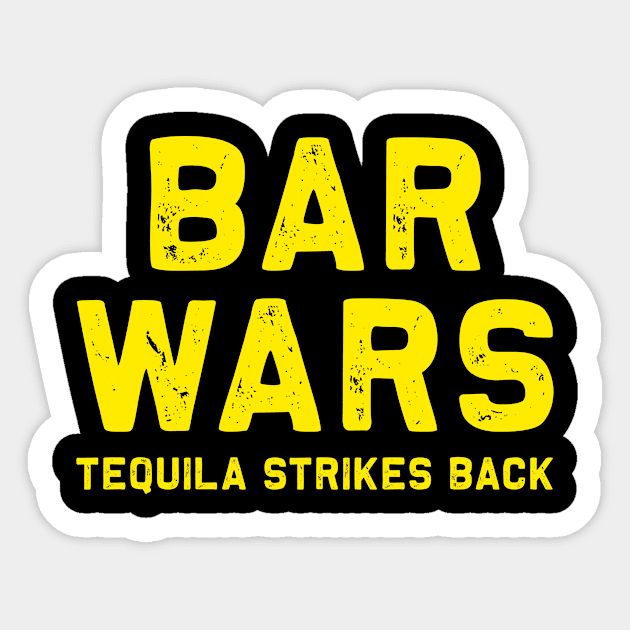 Bar Wars Tequila Strikes Back | Drinking | Ale | IPA | Gift Sticker by MerchMadness